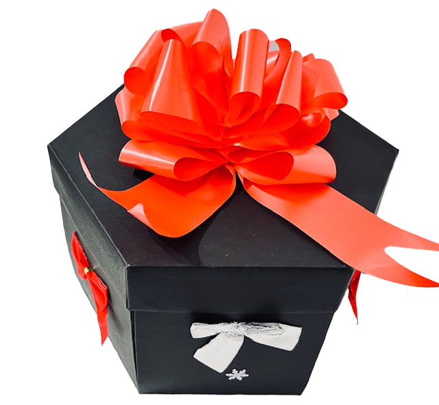 Christmas Chocolate Explosion Box, Un-wrapped