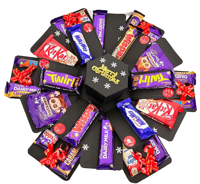 Christmas Chocolate Explosion Box, Fold Out Layer 3